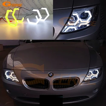 BMW Z4 E85 E86 2002 - 2008 Itin Šviesus Zjeżdżalnia AW Dienos Šviesos Posūkio Signalo Medvilnės Šešiakampis, Hex LED Angel Eyes Kit Halo Žiedai