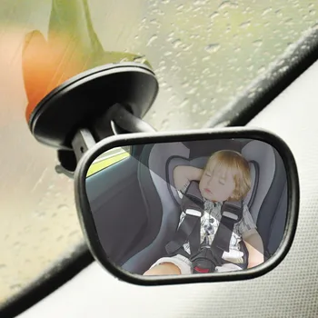 2 in 1 Mini Kolonėlė Vaikų Galiniai Išgaubtas Veidrodis Automobilio galinio vaizdo veidrodis Automobilio galinės Sėdynės Baby Veidrodis Auto Vaikai Stebi Saugos