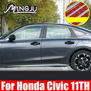 Honda Civic 11 2022 Lango Apdaila Nerūdijančio Plieno Nulio-įrodymas Ramstis Pranešimų Padengti Automobilių Reikmenys