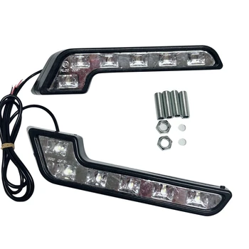 2X 12V Super Šviesus DRL LED Dienos Žibintus Automobiliams, Auto Vandeniui LED Važiavimo Žibintai, Rūko Žibintai, Automobilių Stilius