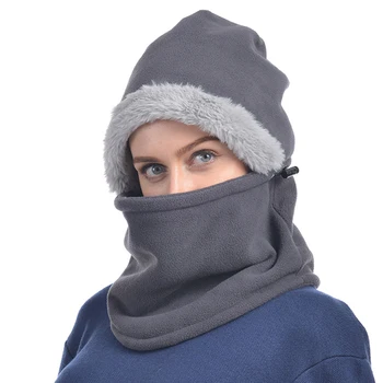 1pc Vilnos Žiemos Skrybėlę Beanies Moterų Skrybėlę, Šaliką Šiltas Kvėpuojantis Vilnos Megztus Skrybėlę Moterų Dukart Sluoksnių Apsaugos Kepurės