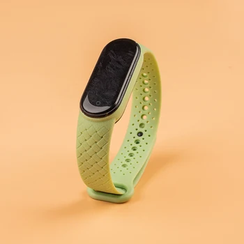 Mi Juosta 5 Dirželis su Silikono Tendencija audimo tekstūros Mi Juosta 6 5 4 3 Watch Band Apyrankę Smart Sporto Treniruoklių Apyrankė
