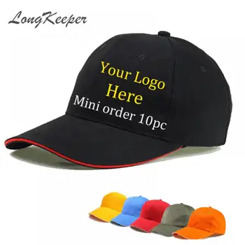 LongKeeper 10vnt/daug Snapback Kepurės Vyrams, Moterims, Beisbolo Kepuraitės Individualų Logotipą, Hip-Hop Spausdinimo/Siuvinėjimo Suaugusiųjų Skrybėlės Atsitiktinis Skrybėlę