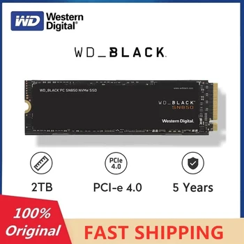 Western Digital WD BLACK SN850 500GB 1 TB Vidaus Solid State Drive 2TB M. 2280 2 PCIe 4.0 Gen4 SSD 3D NAND PC Iki 7000MB/s