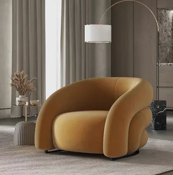 Sofa kambarį šiuolaikinės flanelė paprastas mažas butas minimalistinio asmenybės sofa vienos sofos, kėdės pritaikymas savo reikmėms