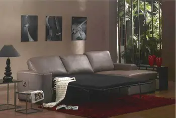 Gyvenamasis Kambarys su Sofa-lova minimalistinio modernaus sofa / sofabed nekilnojamojo originali karvės odos, kurių skerspjūvio sofos muebles de salė moveis para casa