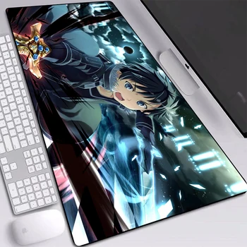 Stalas Mat Japonijos Anime Kardas Meno Spausdintos Pelės Mygtukai Kompiuteris Nešiojamas PC Gamer Žaidimų Pagalvėlės su Fiksavimo Krašto Visos Dydis L/XL/XXL