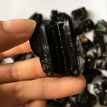 Natūralus Juodas Turmalino Kristalas Brangakmenio Kolekcionuojamų Grubus Roko Mineralinių Pavyzdys FHealing Akmens Namų Dekoro
