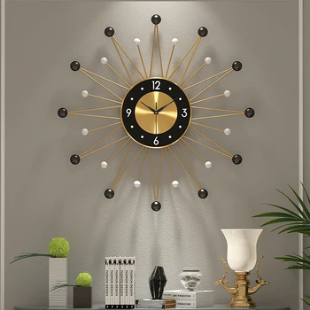 Metalo Paprastas Sieninis Laikrodis Kūrybos Kambarį Kinijos Prabangos Kūrybos Modernaus Dizaino Sieninis Laikrodis Reloj De Sumalti Namų Dekoro 60