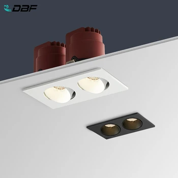 [DBF]Kampo Reguliuoti Aikštėje Anti-Glare LED Embedded Downlight 14W 24W 30W Medaus Lizdą Len Lubų Vietoje Šviesos Virtuvė, Gyvenamasis Kambarys