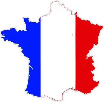 Lipdukas automobilių moto žemėlapis, vėliava vinilo už sienos lipdukas macbbook prancūzija prancūzijos