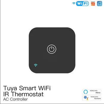 Wifi IR Termostatas AC Valdytojas Palieskite Mygtuką Smart Gyvenimo Tuya APP Belaidžio Temperatūros ir Drėgmės Jutiklis Balso