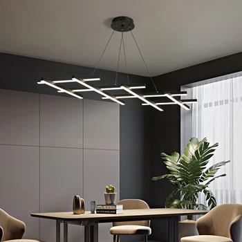 Šiaurės minimalistinio valgomasis šviesos diodų (led šviestuvo kūrybos patalpų miegamojo apšvietimas paprasta gyvenamojo kambario, valgomojo stalo kabo lempa