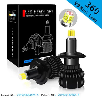 3d mini diodai automobilių lempos h7 led ampulės Phare Voiture 360 laipsnių H1 LED H8 H11 9005 HB3 HB4 9012 HIR2 Automobilių Žibintų Lemputės