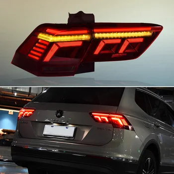 12V Automobilio užpakalinis žibintas LED galinius Žibintus Volkswagen VW Tiguan 2017 2018 2019 2020 2021 Galinis Rūko Žibintas Stabdžių Atvirkštinio Posūkio Signalo