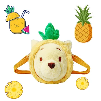 Kawaii Anime Pooh Bear Cos Ananasų Pliušinis Petį Krepšys Krepšys Mielas Piniginės Rankinėje Crossbody Maišelį Mobiliojo Telefono Maišelį Mergina Dovana