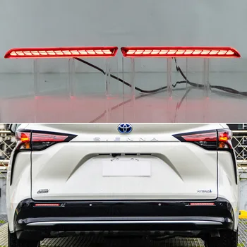 LED Galinis Rūko Žibintas Toyota Sienna 2021 2022 Automobilio Buferio Stabdžių Šviesos Atšvaitas 3-in-1 Funkcijos Signalo Rodikliai