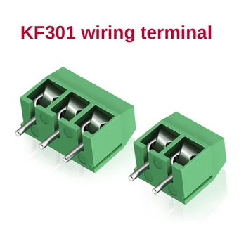 10vnt KF301-2P/3P/4P Pikis 5.0 mm Tiesiai Pin 5.08 MM Galinių Varžtas PCB Gnybtų Bloko Splicable Plugins Jungtis