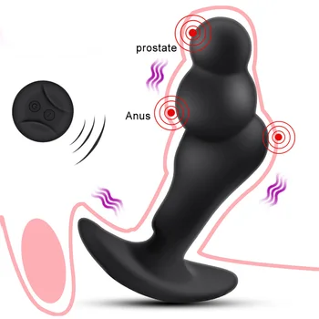 Belaidis Nuotolinio Valdymo 10 Greitis G-spot Vibracijos Prostatos Massager Analinis Vibratorius, Sekso Žaislai Moterims, Vyrams Vibracija Butt Plug