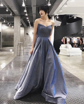 Bling Prom Dresses Dubajus Ilgai Off Peties Arabų Vakare Šalis Suknelė Elegantiškas Satino Oficialų Suknelė Su Trumpomis Traukinys