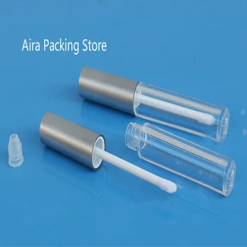 Plastikiniai Tuščias Slim Lūpų Blizgesys Pakavimo Vamzdis 3.5 ML Aišku, Lūpų Grožio Priemonė 