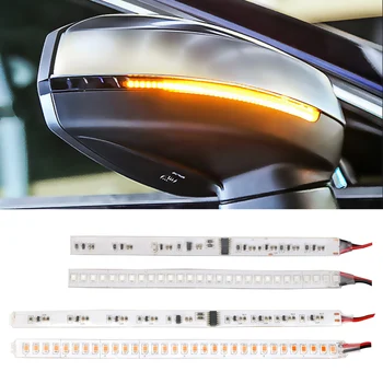2vnt Automobilio LED Teka Posūkio Signalo Lemputė Modifikuotų Streamer Ruože Motociklu, Vandens Posūkio Signalo Lemputė Galinio vaizdo Streamer Juostelės