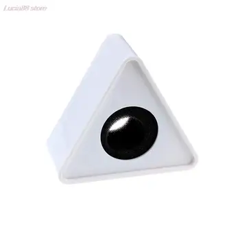 1PC Plastikinis Baltas Juodas Patvarus, Mikrofonas, Pokalbio Trikampio Logotipas Vėliava Stotis Stovi