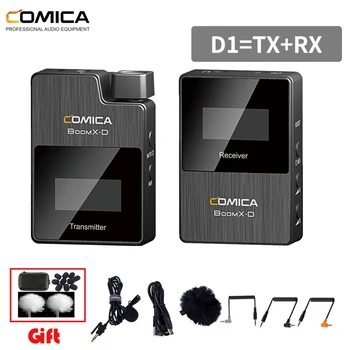 COMICA BoomX-D1 2.4 G Skaitmeninis Belaidis Mikrofonas Kamera/Išmaniojo telefono Vaizdo Įrašymo/Volgging su 3,5 mm