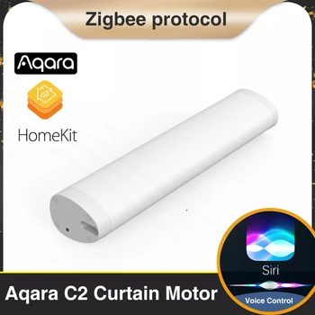 Aqara Zigbee 3.0 Smart Užuolaidų Motorinių C2 Elektros Bėgių Automatinė Bėgių Didelio Sukimo momento Variklis ir Nuotolinio Valdymo Dirbti su 