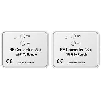 2X Universal Wifi Nuotolinio Valdymo 433Mhz Wifi RF Konverteris Multi Dažnio Geležinkelių Kodas Garažo vartų Nuotolinis Valdymas