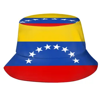Naujas Mados Kibirą Skrybėlės Žvejys Kepurės Moterims, Vyrams, Gorras Vasaros Venesuelos Vėliava