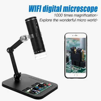 2MP 1080P 50-1000X WIFI Skaitmeninis Mikroskopas, Skirta 