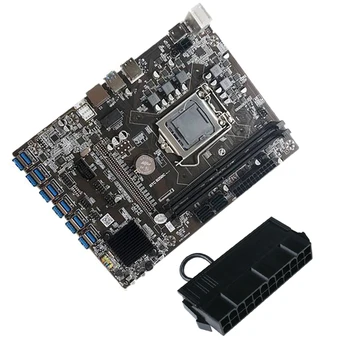 B250C BTC Kasybos Plokštė 12 USB3.0 PCI-E 16X Grafika Lizdas LGA 1151 DDR4 DIMM SATA3.0 Su 24PIN Maitinimo Starteris