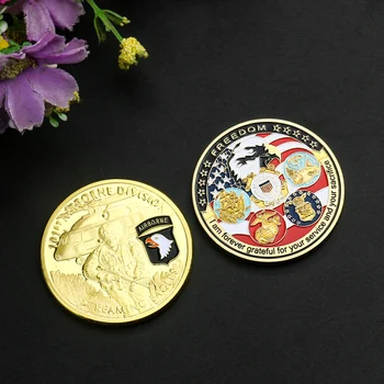JAV Karinės Proginę Monetą Armijos Erelio Galvos Penkios Karinės Tautų American Eagle karinio jūrų Laivyno ir Armijos Progines Monetas Rinkti