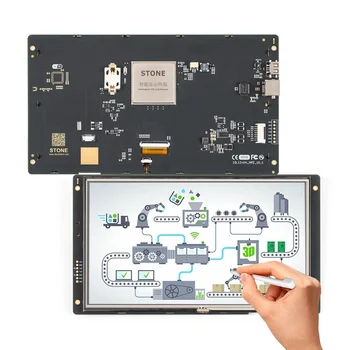 10.1 Colių HMI Smart TFT Ekrano Modulis Jutiklinis Valdymo Ekranas Advanced Tipo su Sorftware+ UART Serial Interface + Skydas