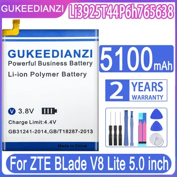 GUKEEDIANZI Bateriją 5100mAhFor ZTE BLade V8 Lite 5.0 colių