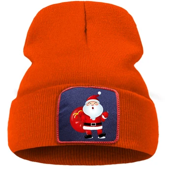 Kalėdų Balta Barzda, Vyras Ir Dovanų Spausdinti Unisex Skrybėlės Šiltas Atsitiktinis Beanie Skrybėlių Minkštas Mados Megztos Kepurės Kūrybos Kokybės Skrybėlę