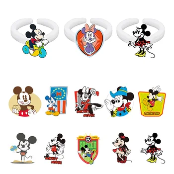 Disney Mickey Mouse Mickey Minnie Animacinių Filmų Modelio Žiedas Epoksidinės Žiedas Atostogų Šalis Akrilo Žiedas Draugams Papuošalai
