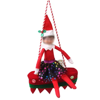 Kalėdų Elf Lėlės Kalėdų Dekoracijos Kalėdų Eglutė Pakabukas Sūpynės Hamakas 