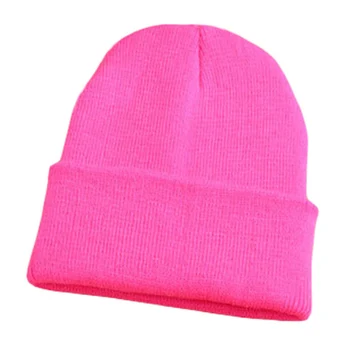 Unisex Skrybėlę Saldainiai Spalvos Šiltos Kepurės Minkštas HIP-HOP Megztos Kepurės Vyrų Žiemą Kepurės Moterų Skullies Beanies Girl Didmeninės