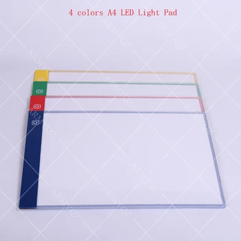 4 spalvų, šviesos srautą galima reguliuoti Ultra Plonas 3,5 mm A4 led šviesos tablet diamond tapyba šviesa trinkelėmis,diamond tapyba šviesa valdyba