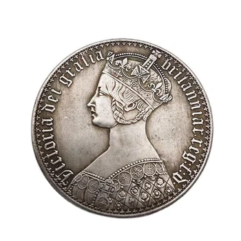 Jungtinės KARALYSTĖS Karalienės Viktorijos Monetos Gražus Išdrožti Proginių Monetų Kolekciją Apdailos Amatų Suvenyrų Monetos Dovana