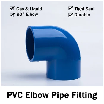 PVC 90° Vandens Vamzdžių jungiamosios Detalės (fitingai Alkūnė 20~160mm Vidinis Vienodo Skersmens Jungtys Plastiko Bendras Vamzdžio Jungtis Adapteris Sodo Adapteris
