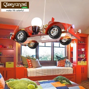Qiseyuncai naujų automobilių vaiko kambaryje šviestuvo Kūrybinė asmenybė drabužių parduotuvė apdaila, lempos Berniukas kambarys miegamasis lempos
