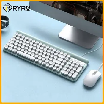 RYRA Laidinė Klaviatūra Pelės Rinkinys, Skirtas Macbook Nešiojamas kompiuteris Tylus USB Ergonomika Žaidimų Klaviatūra, Pelė Combo PC Gamer Kompiuterio Klaviatūra
