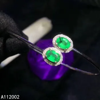 KJJEAXCMY fine jewelry gamtos Smaragdas 925 sterlingas sidabro naujas moterų rankinio apyrankės apyrankės paramos bandymo išskirtinį