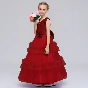 2019 Merginos Princesė Suknelė Vaikas Tortas Vestuvių Suknelė Gamyklos Tiesioginės Kostiumai Vaikams
