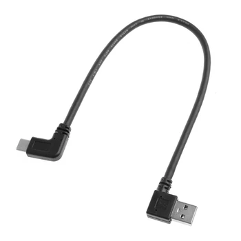 2022 Naujas USB3.0 A USB3.1 C Tipo 90 Laipsnių Į Kairę/Dešinę Kampas Vyrų Vyrų Adapterio Kabelis