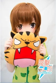(KM91834)Aukščiausios Kokybės Rankų darbo Moteriška Dervos Crossdress Apranga Japonų Anime Cosplay Vaidmuo Žaisti Kigurumi Kaukė Crossdresser Lėlės