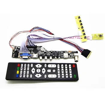 TV+HDMI+VGA+AV+USB+AUDIO LCD Valdytojas, Valdybos Darbo 17.3